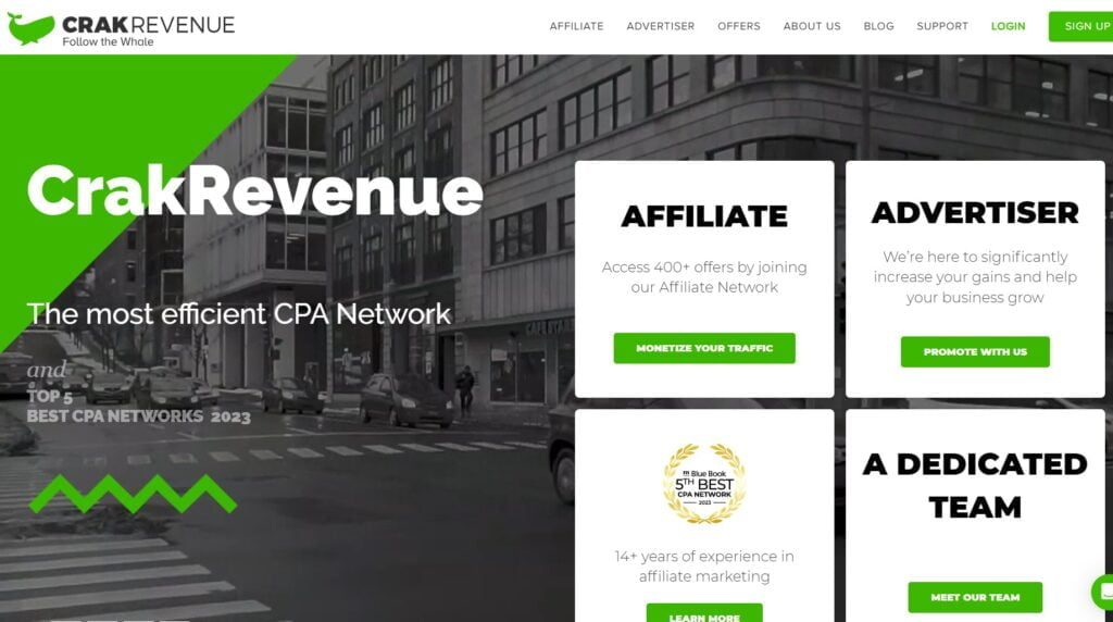 CrackRevenue CPA affiliate network