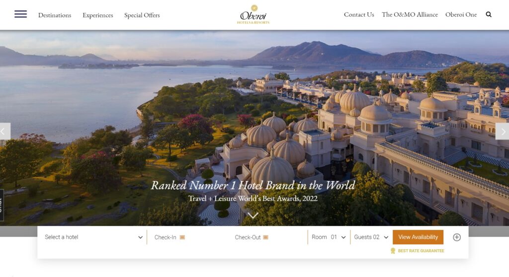 Oberoi Hotels and Resorts luxury travel affiliate programs